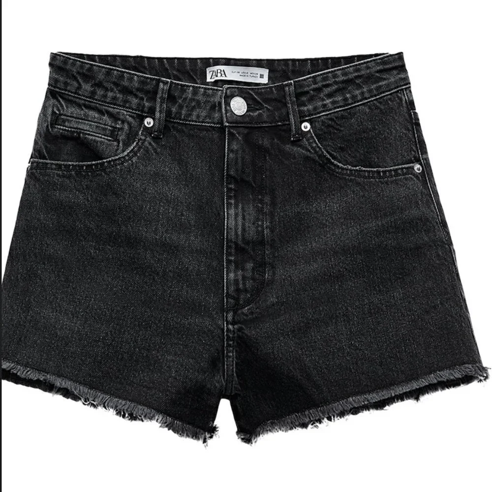 ZARA HI-RISE DENIM SHORTS Size 34 NEW WITH TAG! - Picture 1 of 1